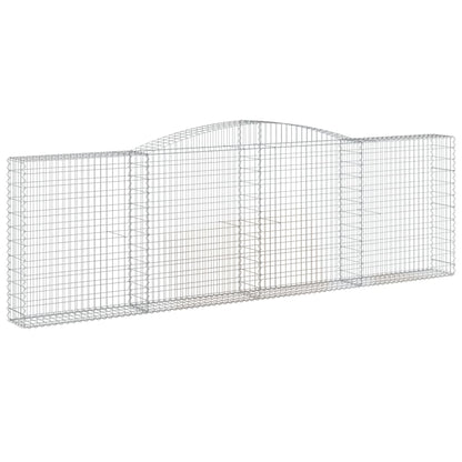 Cestas De Gaviones 5 Uds Forma De Arco Hierro 400x30x120/140 Cm_2