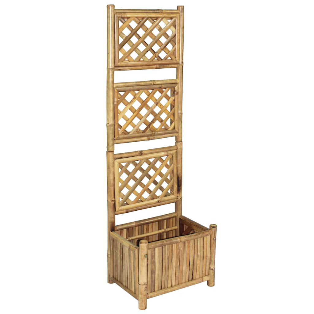 Jardinera De Jardín Con Enrejado Bambú 40 Cm_1