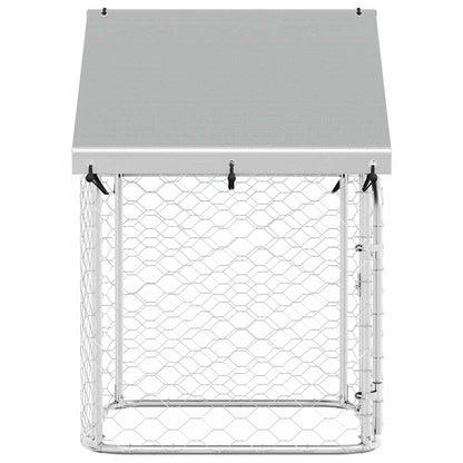 Perrera De Exterior Con Tejado 100x100x150 Cm_5
