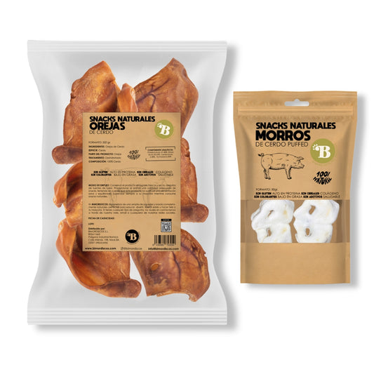 Bimordiscos Pack Snacks Naturales De Cerdo Para Perros_0