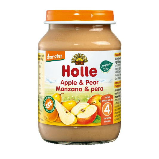 Holle ECO Maçã e Pêra Pote +4 meses 190 g