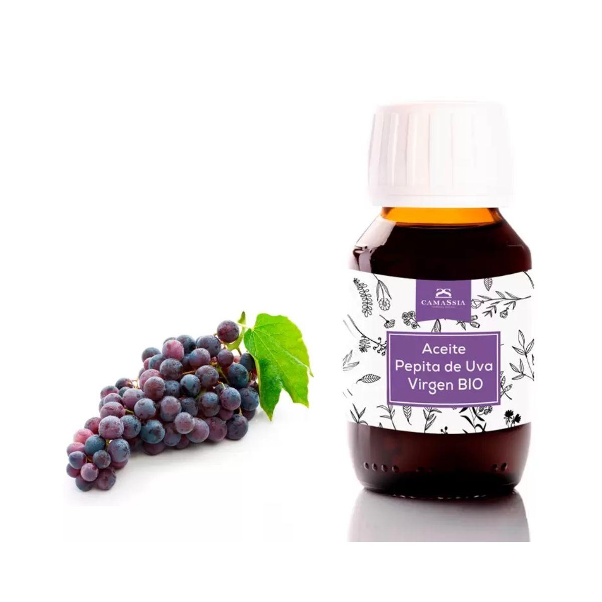 Óleo de grainha de uva virgem BIO, 100ml. Camassia
