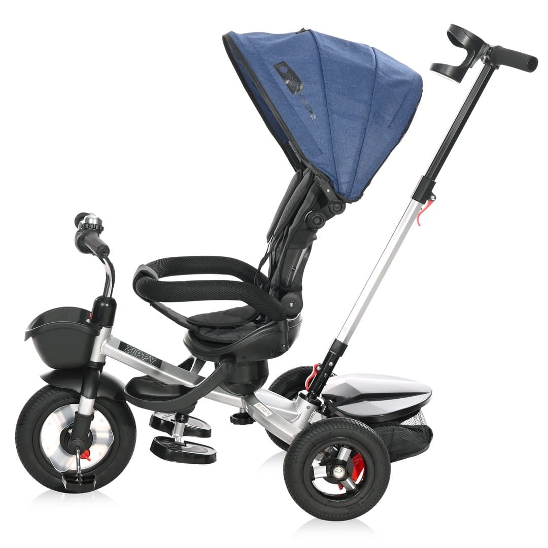 Triciclo Evolutivo Zippy Air Con Asiento Reversible Y Ruedas De Goma Sapphire_1