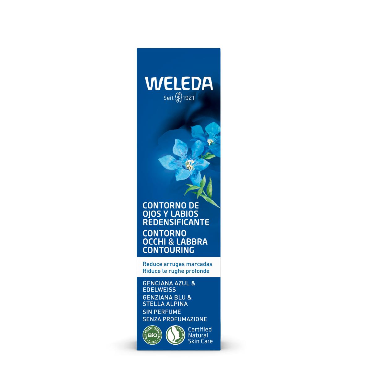 Weleda Genciana Azul e Edelweiss Redensificante para Contorno de Olhos e Lábios 10 ml