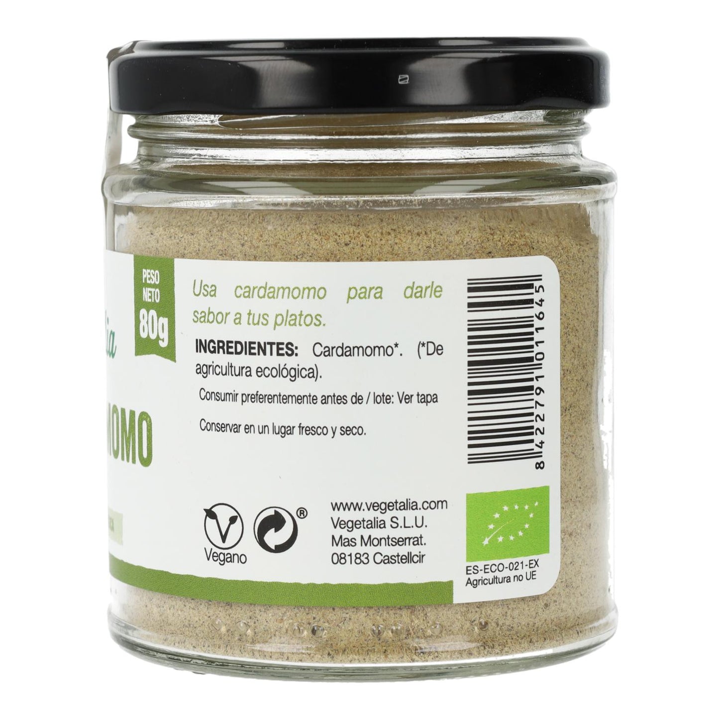 Pó de Cardamomo Biológico Vegetalia 80 g