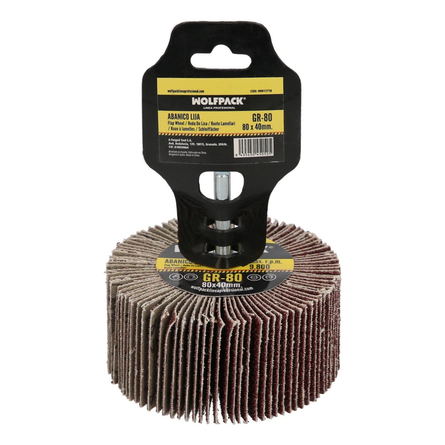 Abanico Lija Grano 80 Medida Ø 80 X 40 Mm. Disco Abrasivo Laminas, Ruedas Mil Hojas, Ruedas Abrasivas,lijado,desbaste,pulir