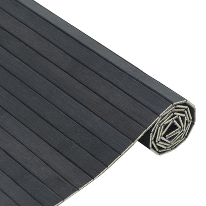 Vidaxl Alfombra Rectangular Bambú Gris 70x100 Cm_3
