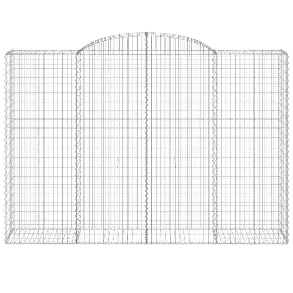 Cestas De Gaviones 6 Uds Forma De Arco Hierro 300x50x200/220 Cm_3