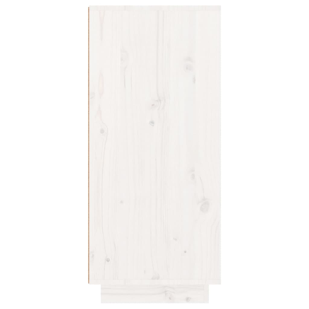 Armario Zapatero De Madera Maciza De Pino 60x35x80 Cm / Vetonek_0