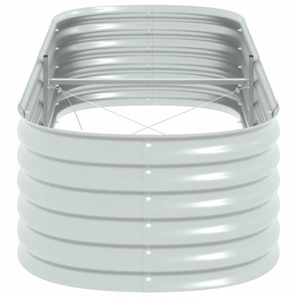 Arriate De Acero Galvanizado Plateado 240x80x44 Cm_4