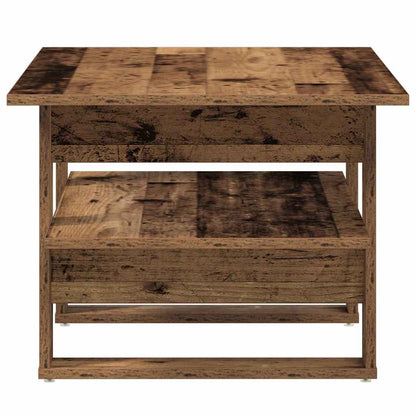 Mesa De Centro Madera Ingeniería Madera Envejecida 102x55x42 Cm_3