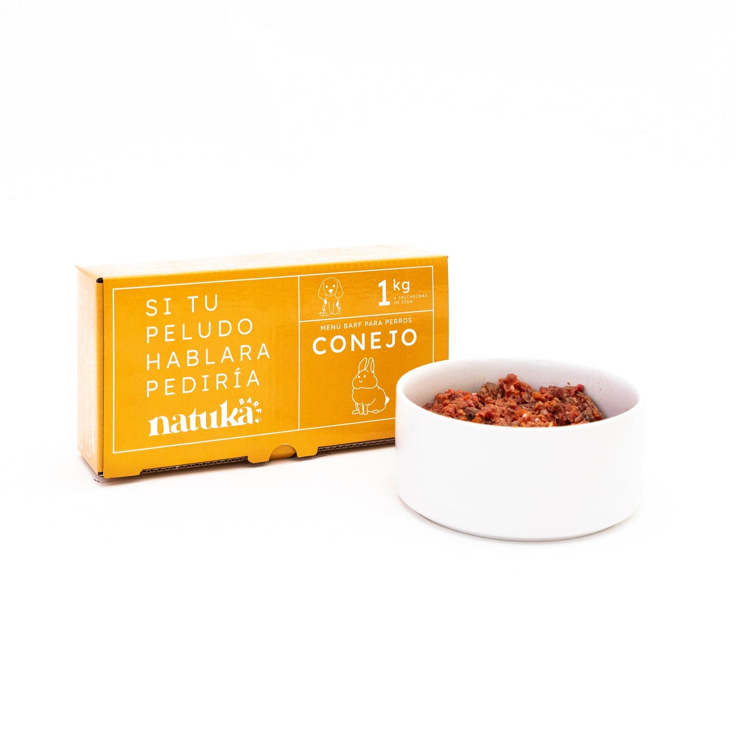 Comida Barf Para Perros. Menú Barf De Conejo 7,5kg_0