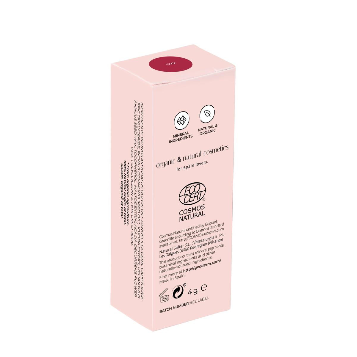 Batom Iris/Fuchsia Vermelho (Natural) Geoderm 4 g