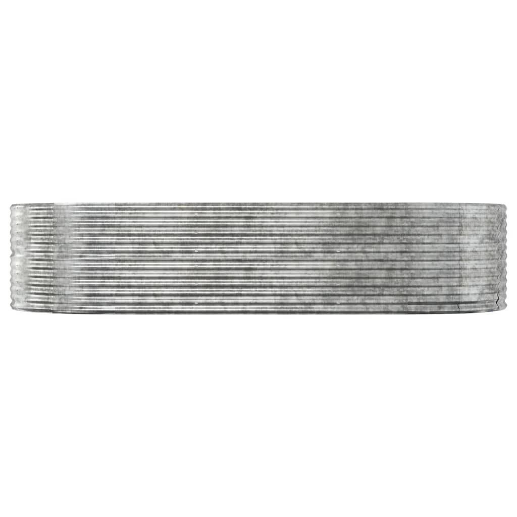 Jardinera Arriate Acero Galvanizado Plata 291x140x68 Cm_2