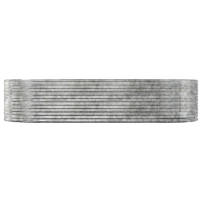 Jardinera Arriate Acero Galvanizado Plata 291x140x68 Cm_2