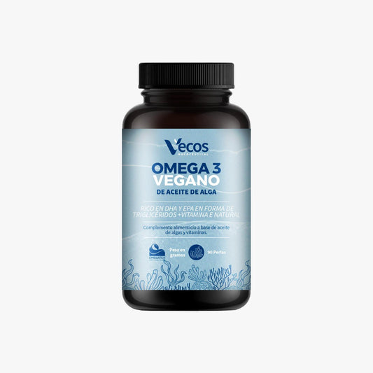 Omega 3 Vegano OMEGATEX® (90 perlas) | Corazón, visión y cerebro | DHA y EPA de algas | Vitamina E natural_0