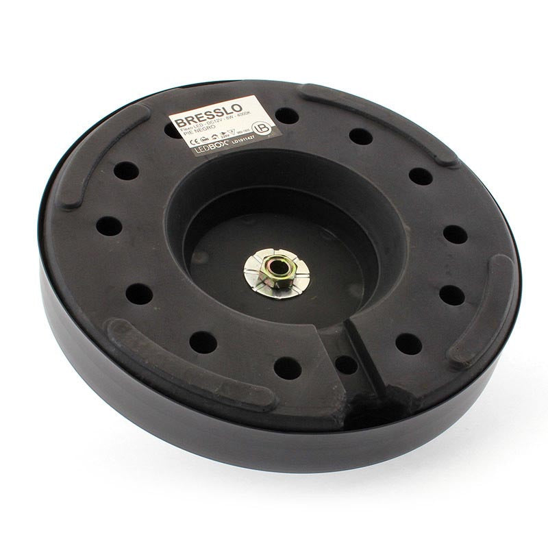 Base Baround Pie Acero Lacado Silver Ø225mm_3