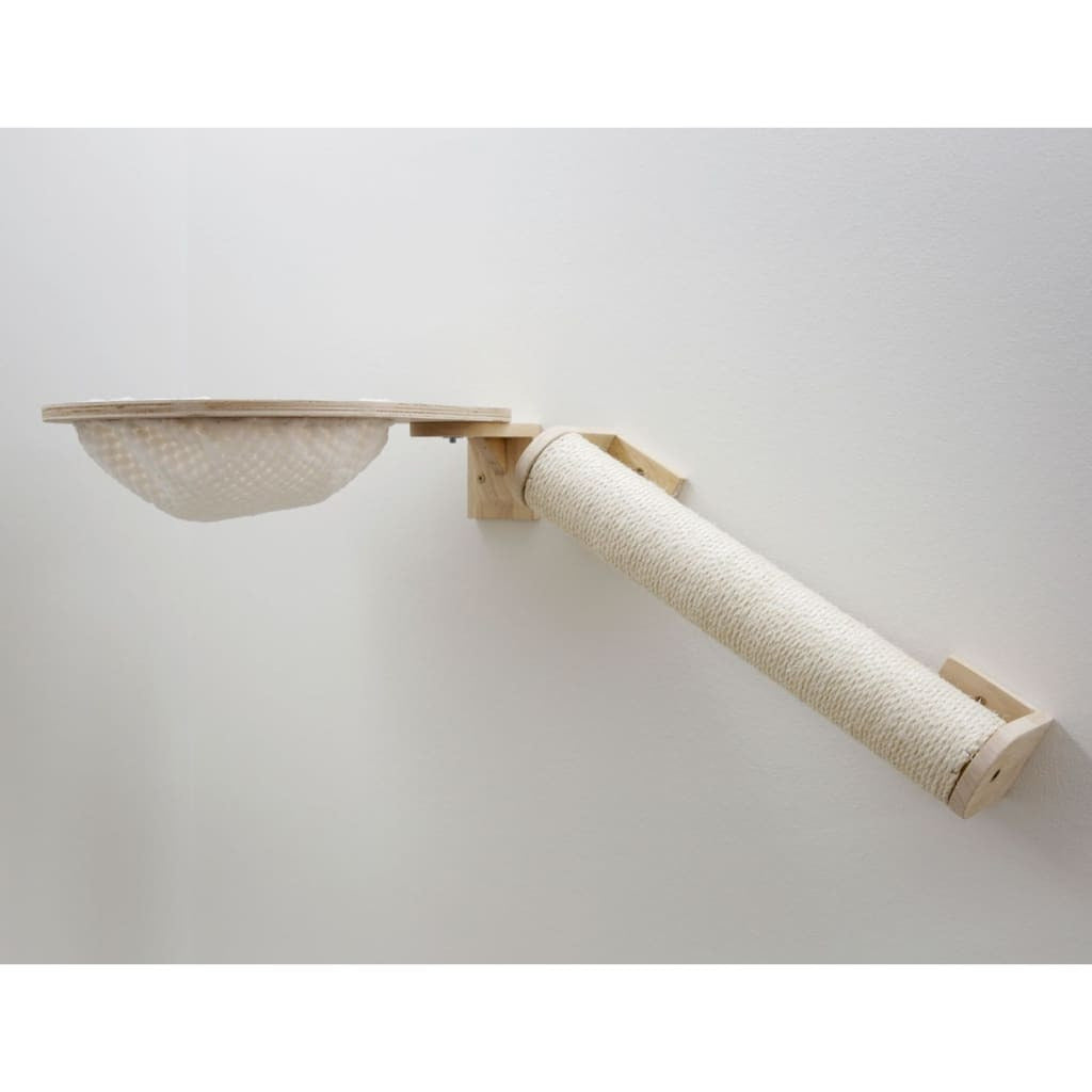 Kerbl Recorrido Mural Para Gatos Andes Blanco Y Natural 52x40x30 Cm_4