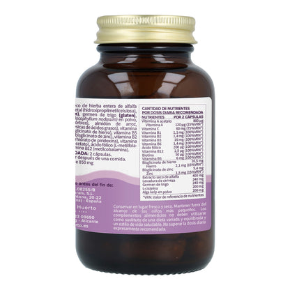 Hair Booster para cabelo, pele e unhas Planeta Huerto 50 cápsulas