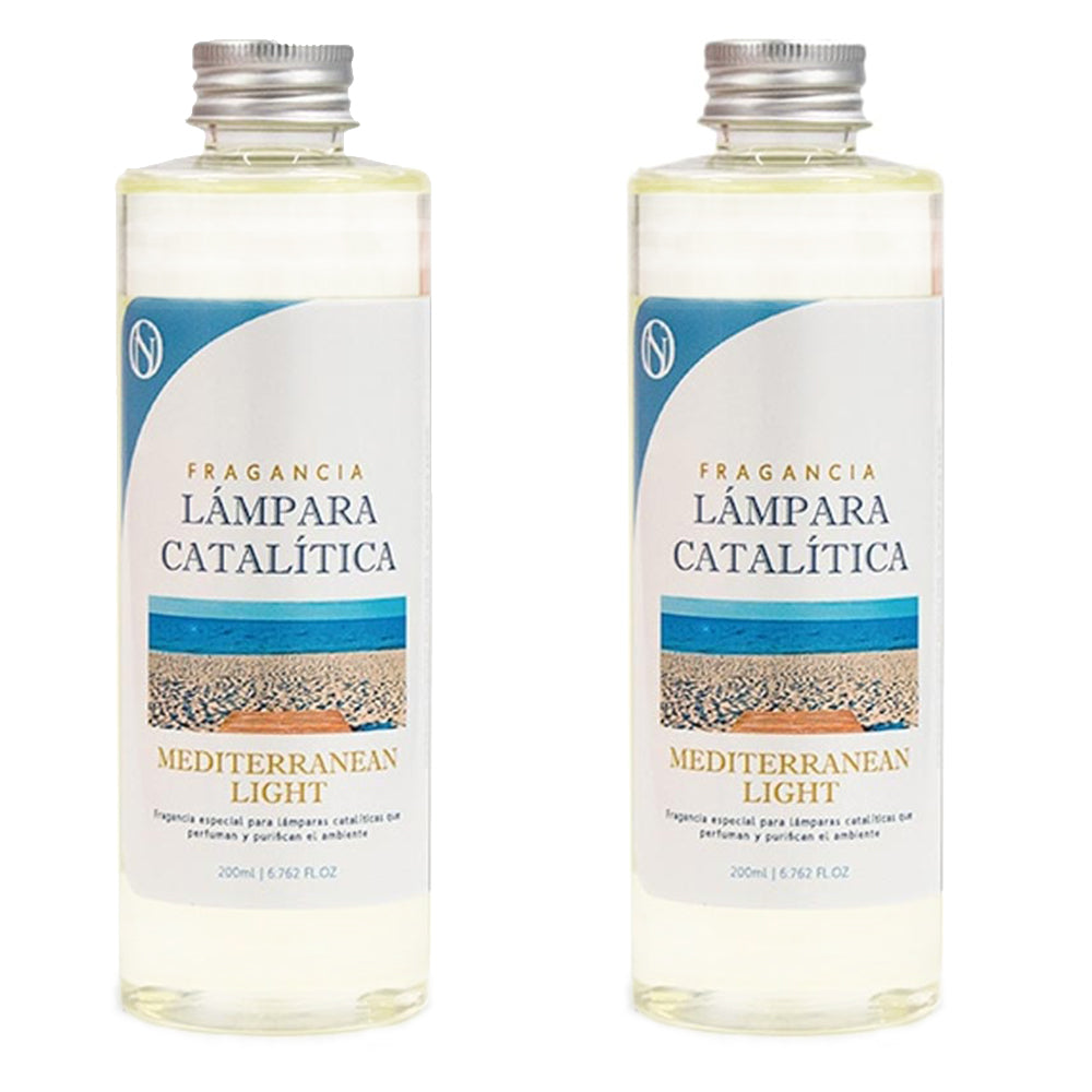 Pack 2x Fragancia Para Lámpara Catalítica 200ml: Aroma Mediterranean Light - Disfruta De Tu Aroma Favorito Más Tiempo_0
