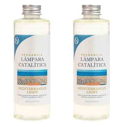 Pack 2x Fragancia Para Lámpara Catalítica 200ml: Aroma Mediterranean Light - Disfruta De Tu Aroma Favorito Más Tiempo_0