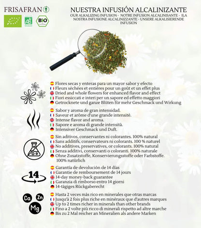 Infusión Bienestar Alcalino Granel Ecológica | Frisafran 100 G_3