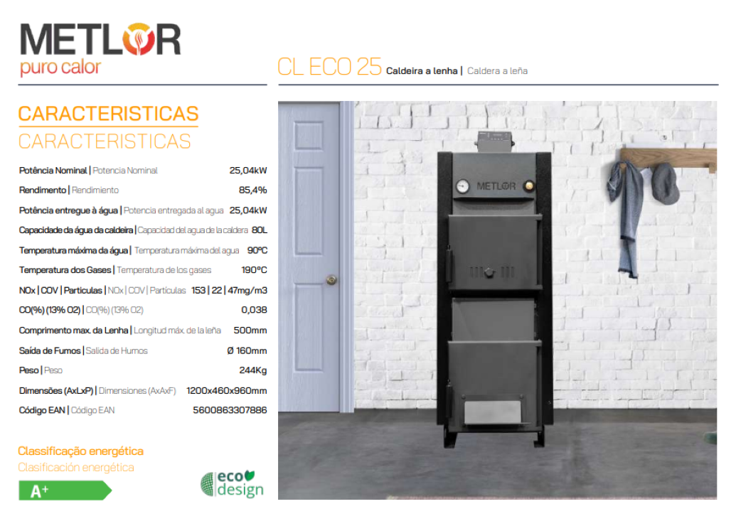 Calderas De Leña Metlor Modelo Cl Eco 25_1