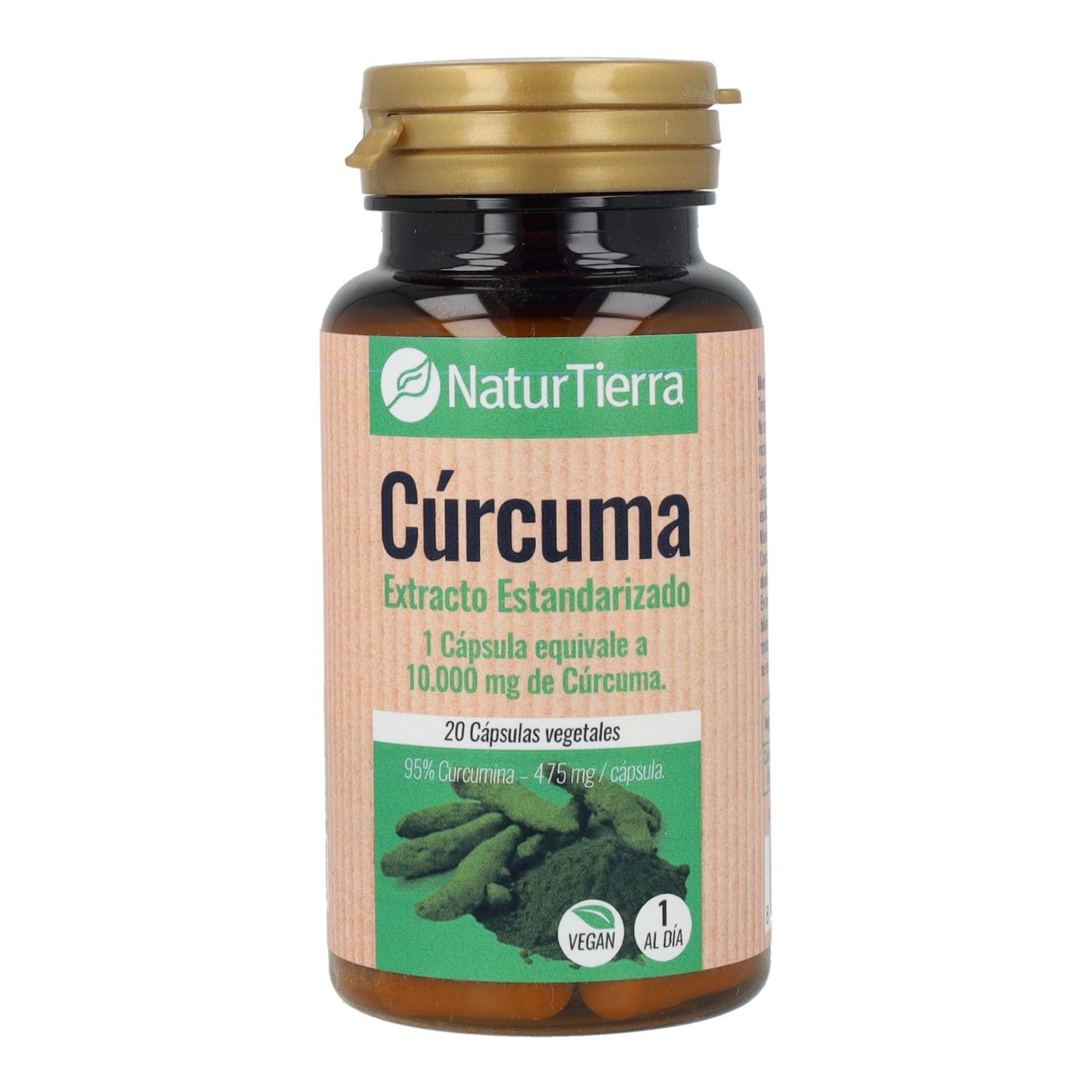 NaturTierra Cúrcuma 20 cápsulas vegetais