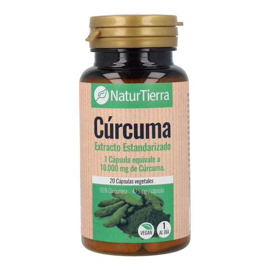 NaturTierra Cúrcuma 20 cápsulas vegetais