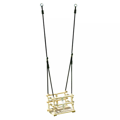 Cadeira de bebé de madeira natural para baloiço Soulet