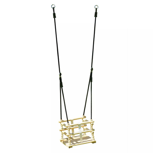 Cadeira de bebé de madeira natural para baloiço Soulet