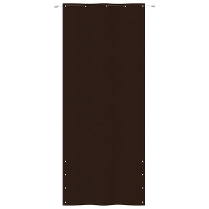 Vidaxl Toldo Pantalla Para Balcón Tela Oxford Marrón 100x240 Cm_1