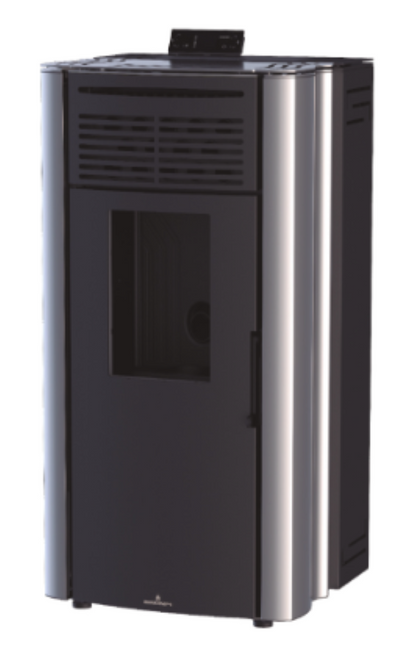 BRICOSOL ESTUFA DE PELLET BRONPI MODELO CORAL 15 KW CANALIZABLE COLOR PLATA_0
