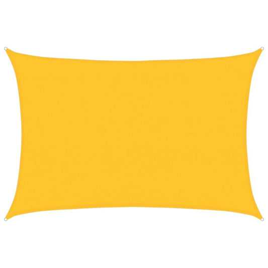 Vidaxl Toldo De Vela Rectangular Hdpe Amarillo 160 G/m² 4x6 M_0