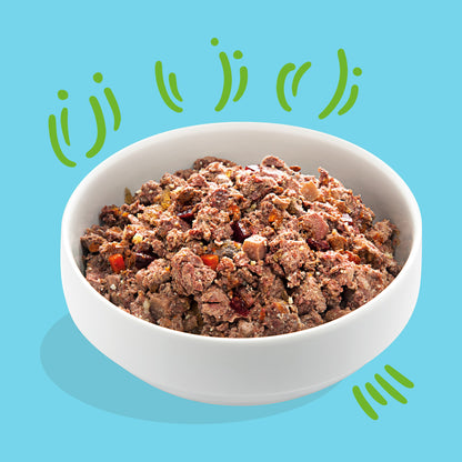 Ração húmida para cães Edgard &amp; Cooper Cordeiro e Carne de Vaca 400g