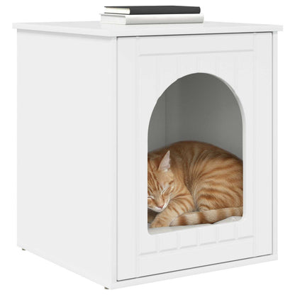 Casa Para Gatos Brillante 53 X 52 X 62 Cm Madera De Ingeniería_2