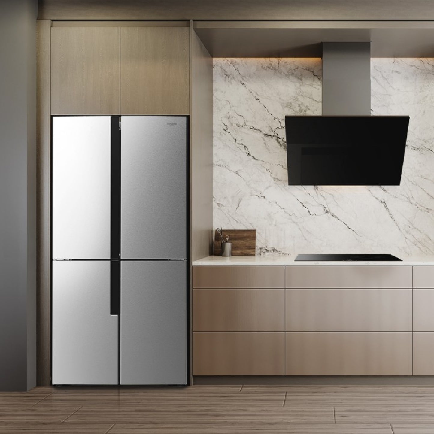 Cecotec Frigorífico Americano 4 Puertas Bolero Coolmarket 4d 454 Inox. 454 Litros Altura 1815 Cm Cross Door Compresor In_3