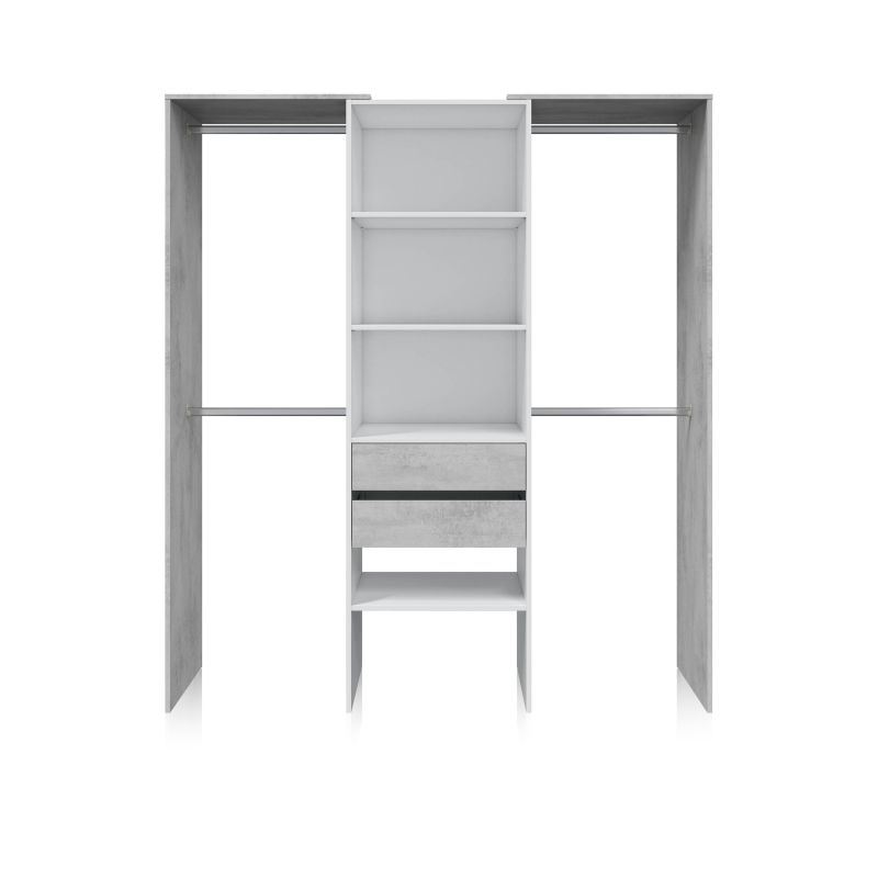 Armario Vestidor Lada Melamina, Blanco, 179 X 202 X 50_2
