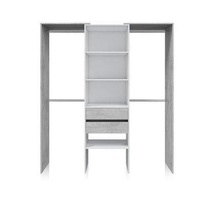 Armario Vestidor Lada Melamina, Blanco, 179 X 202 X 50_2