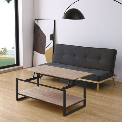 Mesa De Centro Elevable Elian Madera, Roble, 120 X 60 X 60_2