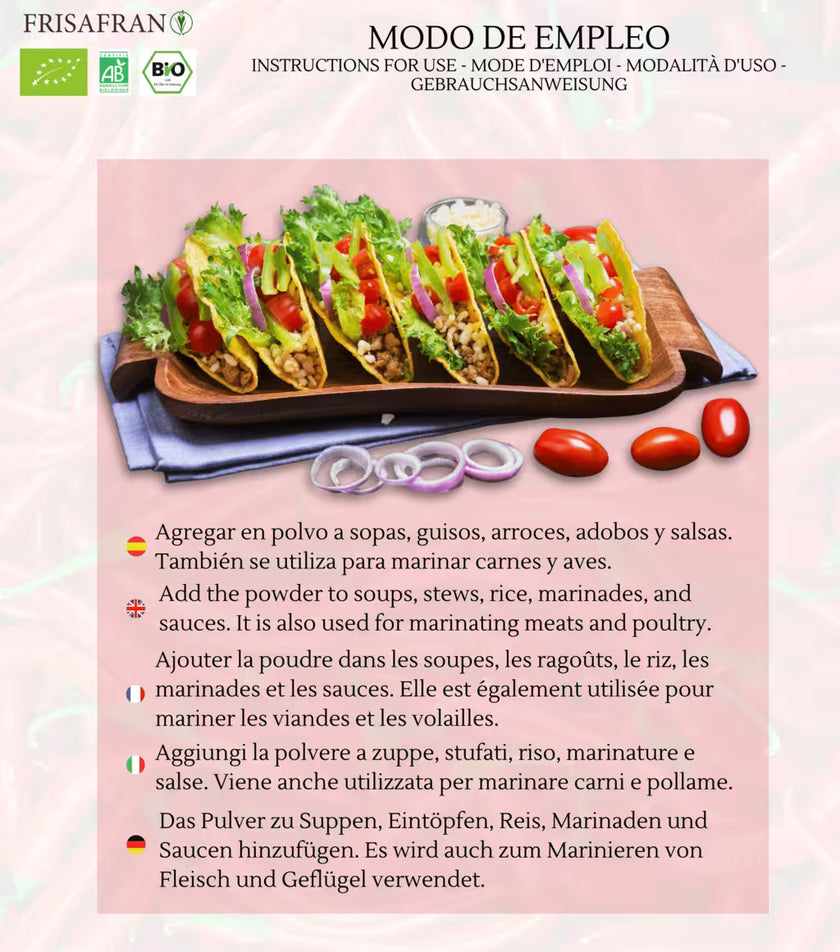 Cayena En Polvo Ecológica - Calidad Y Sabor | Frisafran 100 G_4