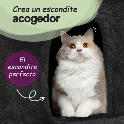 Vidaxl Rascador Para Gatos Con Postes De Sisal Gris Oscuro 171 Cm_4