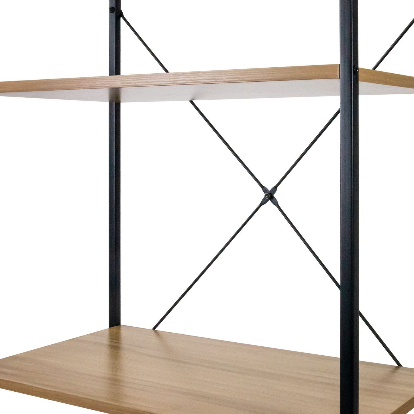 Estantería Metálica Con 4 Baldas De Madera Orer 148x60x32,5cm 7house_2