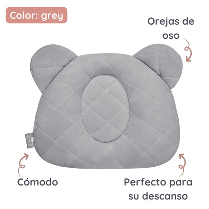 Almohada Cojin Plagiocefalia Bebés Royal Baby Grey_3
