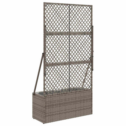 Maceta De Jardín Con Enrejado Gris 70 X 30 X 135 Cm_5