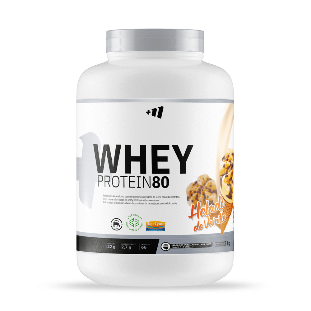 Whey Protein80 - 2 Kg - Helado De Vainilla - Aumenta La Masa Muscular - Masmusculo_0