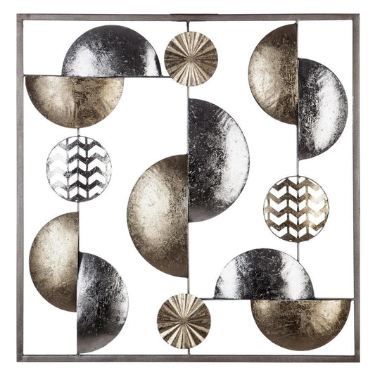 Decoración De Pared Fiore Metal Dorado_0