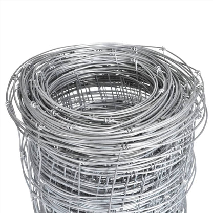 Valla De Jardín De Acero Galvanizado Plateado 50x1,5 M / Vetonek_1