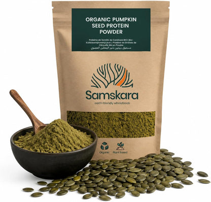 Proteína De Calabaza Tostada Bio - 4kg (500g Envase Retail + 3,5kg Bolsa Granel De Recarga) | Proteína Vegetal Ecológica_0