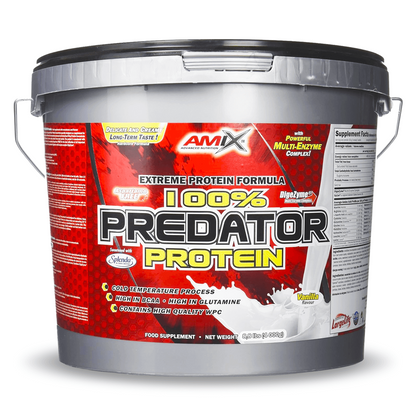 100% Predator Protein - 4kg - Fresa - Proteina De Suero Whey - Amix Nutrition_0